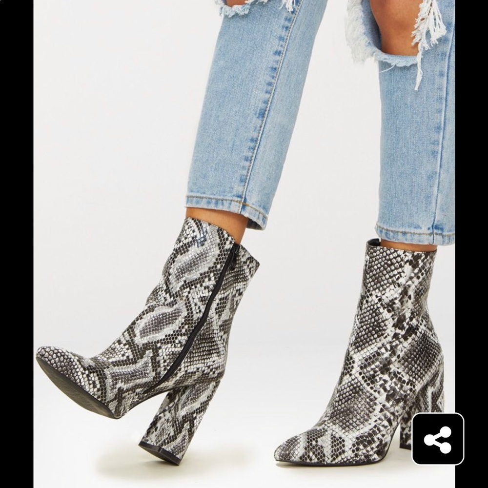 Snakeskin boots